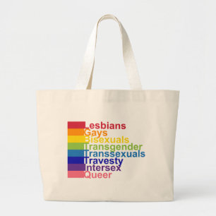 BOLSO DE TELA GIGANTE LGBTTIQ