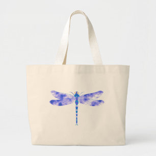 Bolso De Tela Gigante Libélula azul