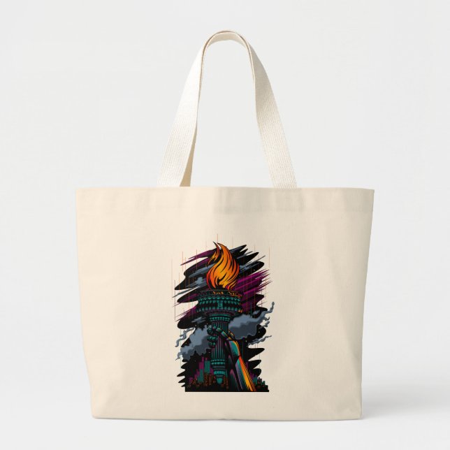 Bolso De Tela Gigante Libertad (Frente)