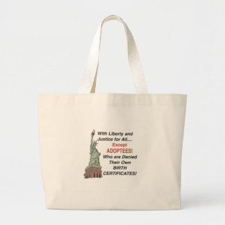 Bolso De Tela Gigante Libertad y justicia