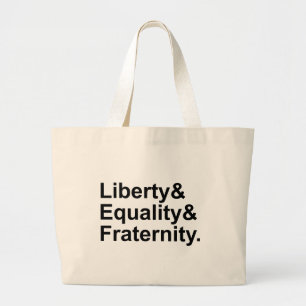 Bolso De Tela Gigante Liberty Equality Fraternity República Francesa Mot