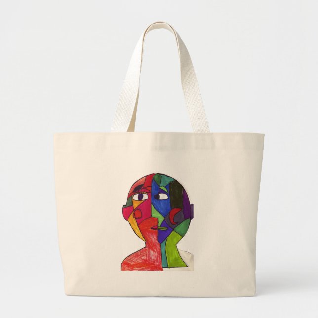 Bolso De Tela Gigante Libra-Satomi K (Frente)