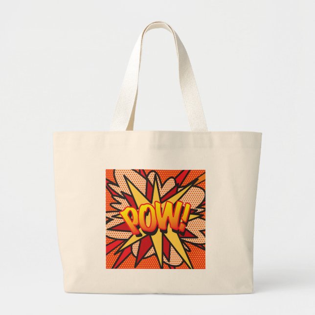 Bolso De Tela Gigante ¡Libro de Cómics POW! (Frente)