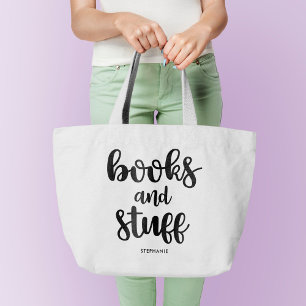 Bolso De Tela Gigante Libros y materia personalizados