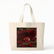 Lienzo de Rosa Roja Romántica Siempre Tuyo para Sa