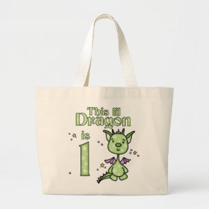 Bolso De Tela Gigante Lil Dragon 1er cumpleaños