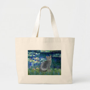 Bolso De Tela Gigante Lilies 5 - Gato azul ruso 2