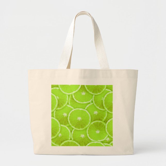 Bolso De Tela Gigante Lime Slices (Frente)