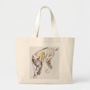 Bolso De Tela Gigante Lince europeo