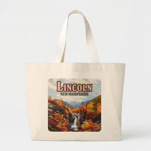 Bolso De Tela Gigante Lincoln New Hampshire Franconia Falls Otoño