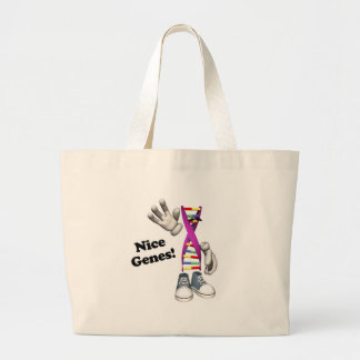 Bolso De Tela Gigante Lindo Genes ADN divertido
