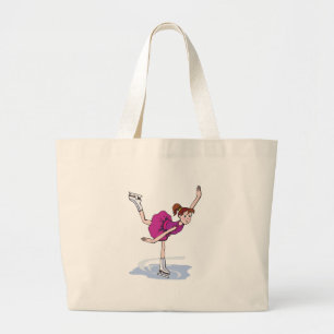 Bolso De Tela Gigante lindo patinador gráfico de niñas