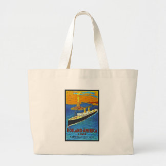 Bolso De Tela Gigante Línea poster de Holanda América del viaje del