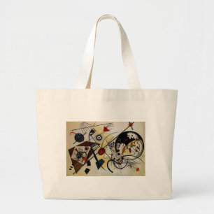 Bolso De Tela Gigante Línea transversal ininterrumpida de Kandinsky