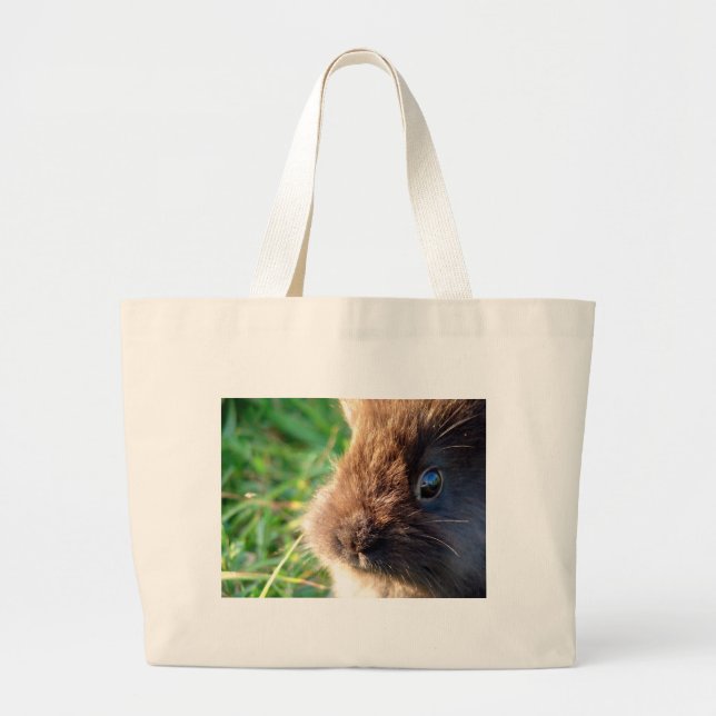 Bolso De Tela Gigante Lionhead Bunny (Frente)