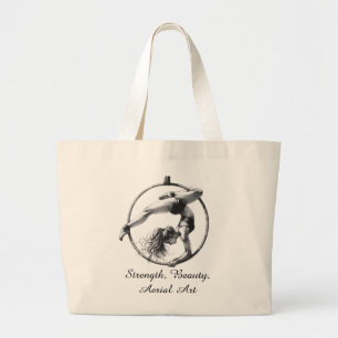 Bolso De Tela Gigante Lira de aro aéreo