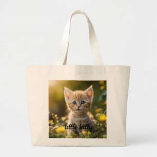 Bolso De Tela Gigante Little Kitty Love: Cute Tote Bag