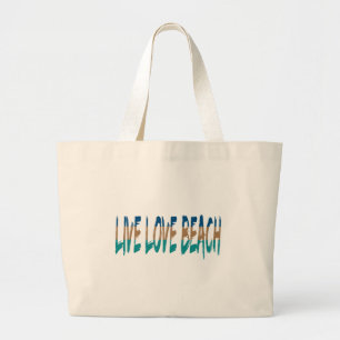Bolso De Tela Gigante Live Love Beach
