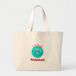Bolso De Tela Gigante Living The Life Pickleball