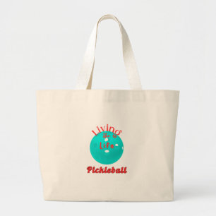 Bolso De Tela Gigante Living The Life Pickleball