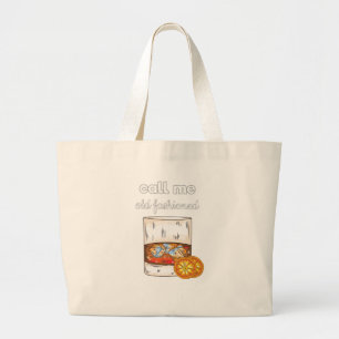 Bolso De Tela Gigante Llámame viejo de moda
