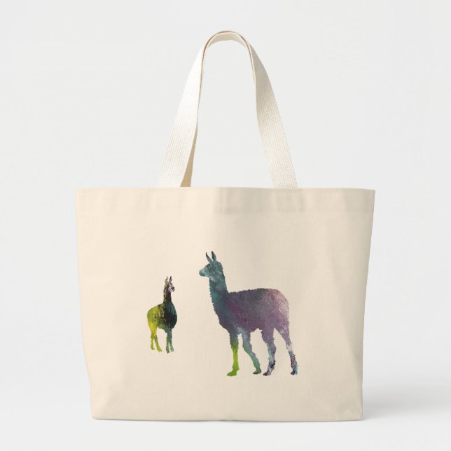 Bolso De Tela Gigante Llamas (Frente)