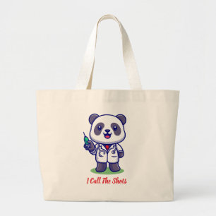 Bolso De Tela Gigante Llamo a las zapatas Panda Tote Bag