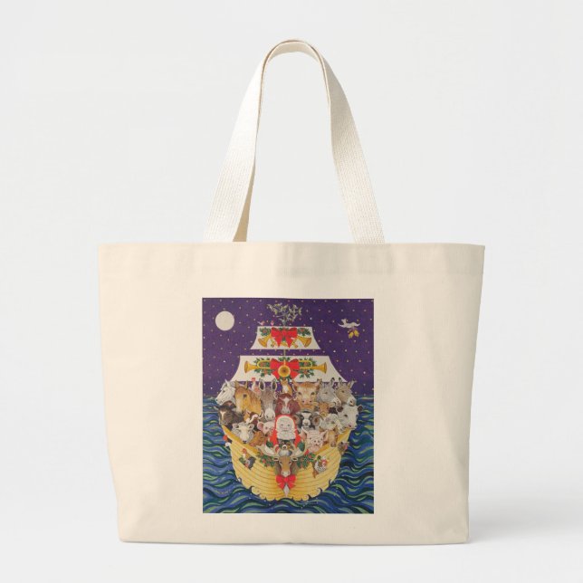 Bolso De Tela Gigante Llegada del navidad (Frente)