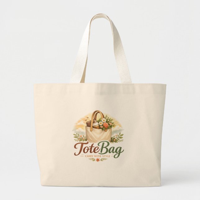 Bolso De Tela Gigante Lleva con Estilo (Frente)