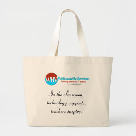 Bolso De Tela Gigante Lleva Inspiración Adonde Vayas: Tema De Educación