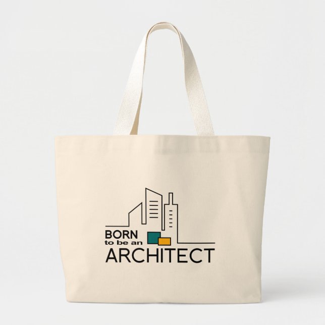 Bolso De Tela Gigante Llevado ser un arquitecto (Frente)