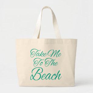 Bolso De Tela Gigante Llévame A La Playa