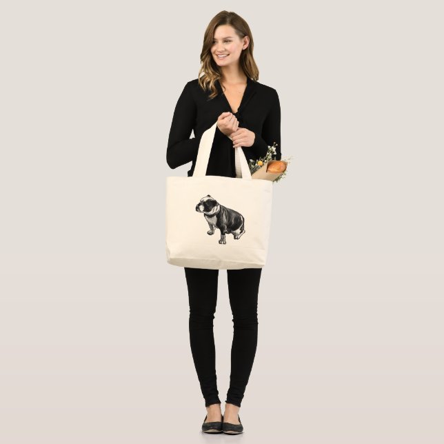 Bolso De Tela Gigante Llevando Quietud (Anverso (modelo))