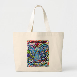 Bolso De Tela Gigante Lo que el cáncer no puede hacer: Poem Angel Art To