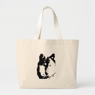 Bolso De Tela Gigante Lobo de arte pop