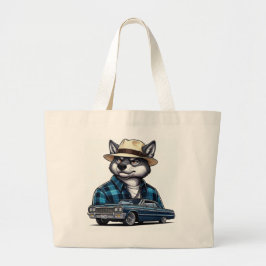 Bolso De Tela Gigante Lobo Lowrider