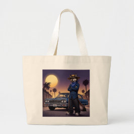 Bolso De Tela Gigante Lobo Y Lowrider