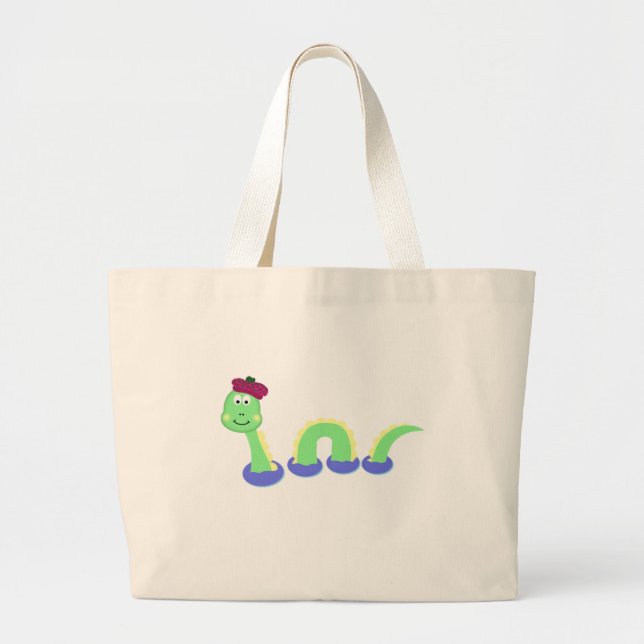 Bolso De Tela Gigante Loch Ness Monster (Frente)