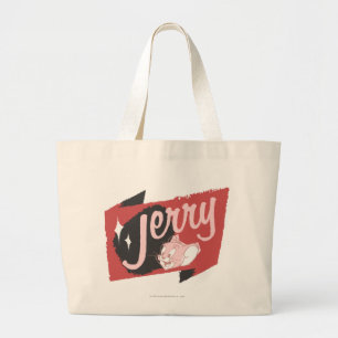 Bolso De Tela Gigante Logo de Jerry Red y Black