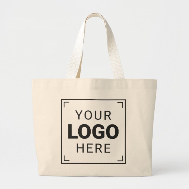 Bolso De Tela Gigante Logo de Marca (Frente)