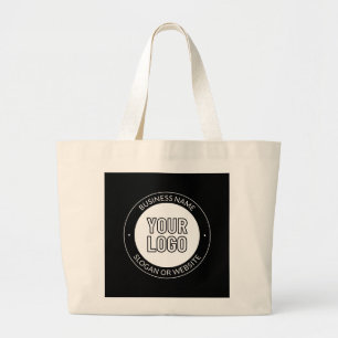 Bolso De Tela Gigante Logo de negocios o plantilla de diseño y texto edi