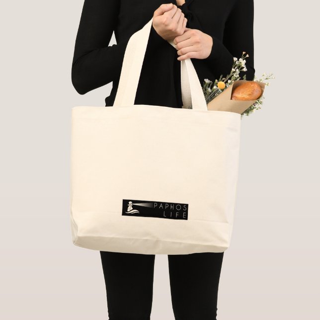Bolso De Tela Gigante Logo de Paphos Life (Anverso (producto))