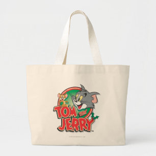 Bolso De Tela Gigante Logo de Tom y Jerry Classic