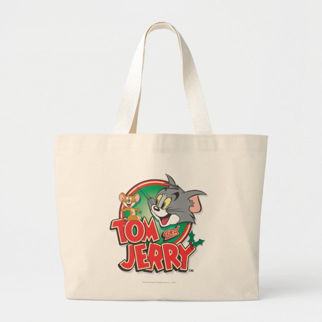 Bolso De Tela Gigante Logo de Tom y Jerry Classic (Frente)