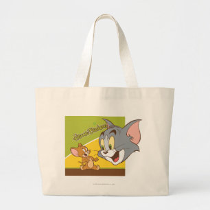 Bolso De Tela Gigante Logo de Tom y Jerry Hanna Barbera