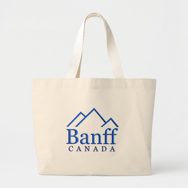 Bolso De Tela Gigante Logo del parque nacional Banff (Frente)