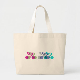Bolso De Tela Gigante Logo genial de los ciclistas