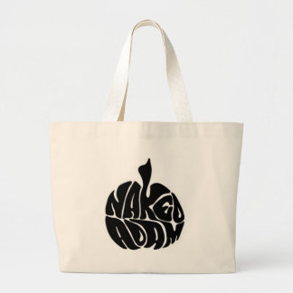 Bolso De Tela Gigante Logo Naked Adam Black