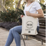 Bolso De Tela Gigante Logotipo comercial de personalizado con código QR<br><div class="desc">logotipo de empresa empresa empresa profesional empresa bolsa de tote bolsa de tote logotipo de la bolsa de tote bolsa de la marca de la marca minimalista limpio simple promoción de la publicidad bolsa de comercio</div>