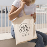 Bolso De Tela Gigante Logotipo comercial | Moderna Empresa Promocional G<br><div class="desc">Logotipo comercial | Bolsa de Tote grande promocional moderna de la empresa</div>